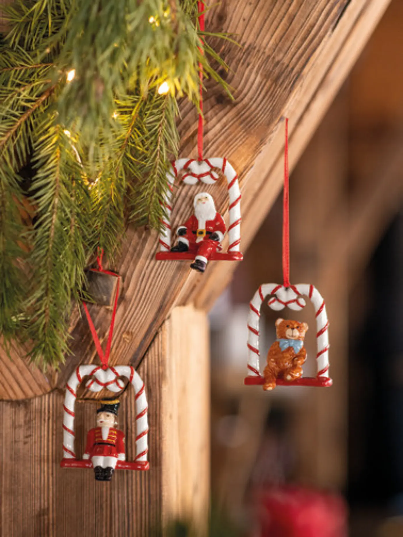 VILLEROY & BOCH | Weihnachtsschmuck Nostalgic Ornaments Ornamente Harlekin,Teddy und Santa 3tlg. | 